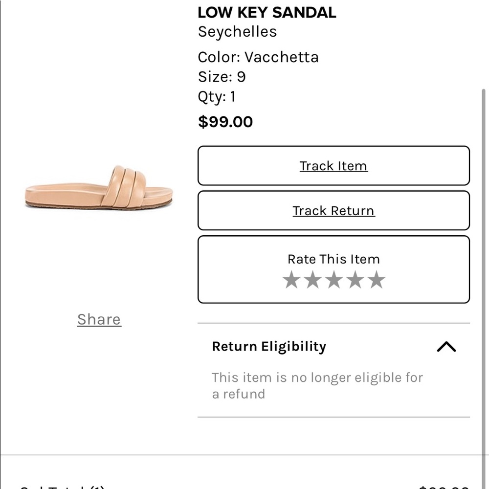 Beige Seychelles LowKey Slides - Picture 4 of 7